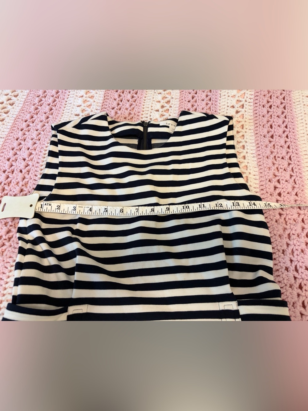 Trenery Black and White Striped Midi Dress - Picture 5 of 12